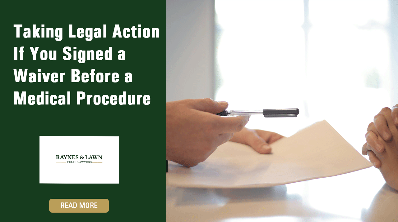 How to take legal action if you signed a waiver before a medical procedure