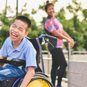 child with spastic quadriplegic cerebral palsy in PA