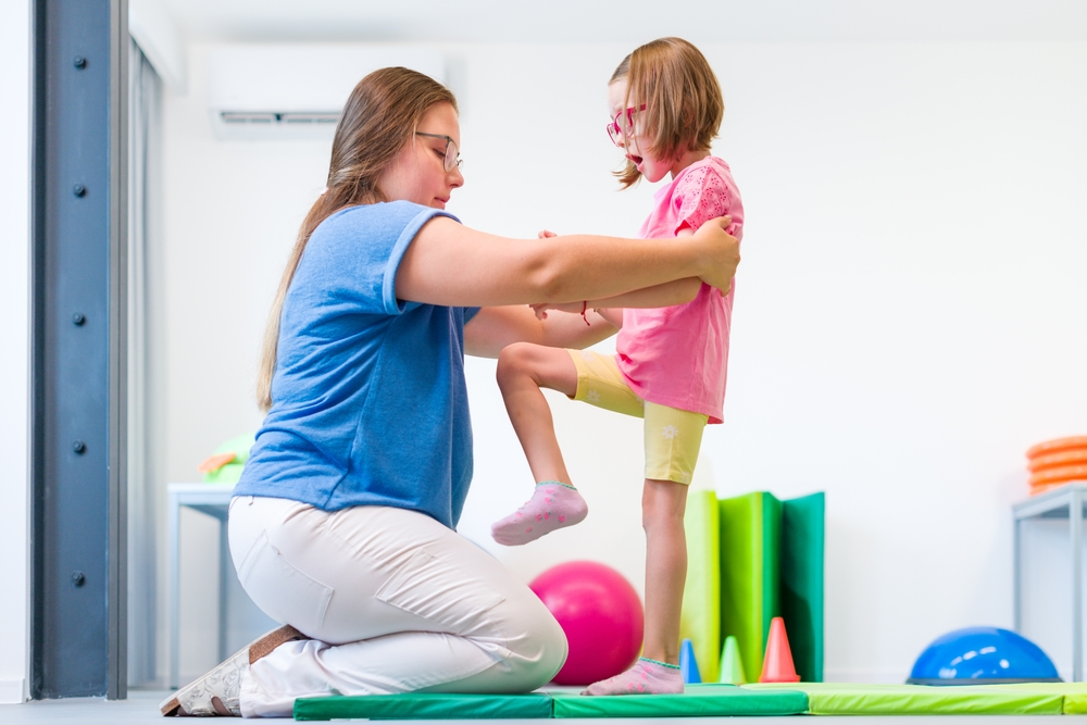 child with Erb's Palsy and her parent in PA