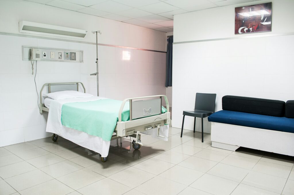 A hospital bed sitting empty in a hospital. In acute care cases, the speed of care and how treatment is communicated is essential.